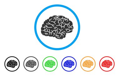 Beyin yuvarlak simge