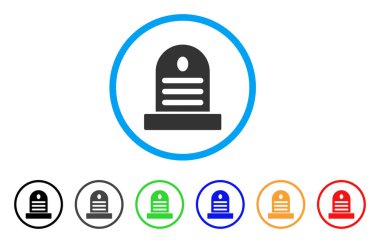 Mezarlık taş yuvarlak simge