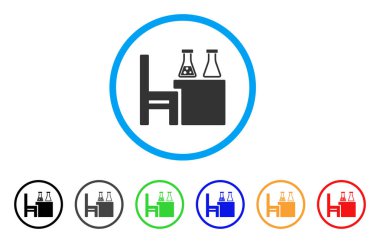 Kimyasal Resepsiyon yuvarlak simge