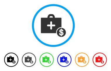 Ticari tıp durum simgesi yuvarlak