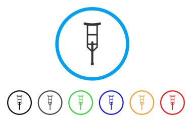 Koltuk değneği yuvarlak simge