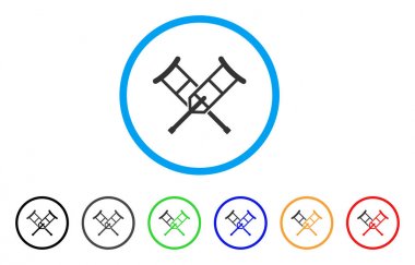 Koltuk değneği yuvarlak simge