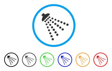 Dezenfeksiyon duş yuvarlak simge