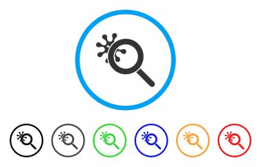 Virüs yuvarlak simge keşfetmek