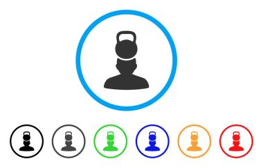 Baş stres yuvarlak simge ağırlık