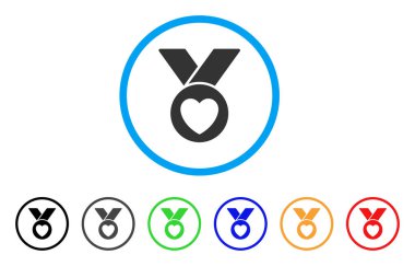 Kalp bakım Ödülü yuvarlak simgesi