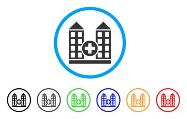 Hastane yuvarlak simge