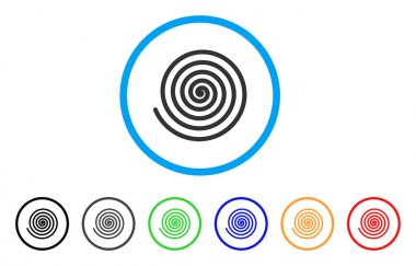 Hipnoz Spiral yuvarlak simge