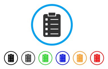 Liste Pad yuvarlak simge