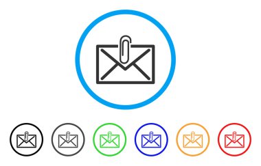 Posta eki yuvarlak simgesi