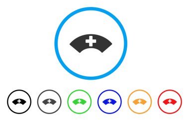 Tıbbi güneşlik yuvarlak simge