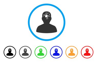 Zihinsel hata yuvarlak simge