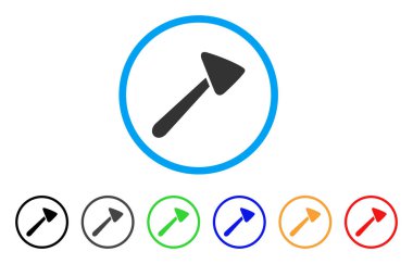 Nörolog çekiç yuvarlak simge