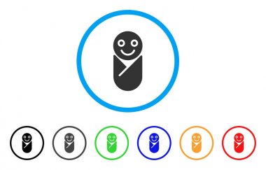 Yeni doğan yuvarlak simge