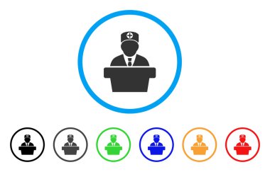 Simge resmi doktor Tribune yuvarlak