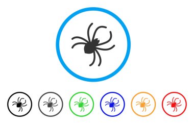 Parazit örümcek yuvarlak simge