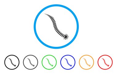 Parazit solucan yuvarlak simge