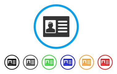 Hasta kartı yuvarlak simge