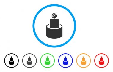 Hasta yalıtım yuvarlak simge