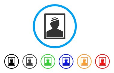 Hasta fotoğraf yuvarlak simge