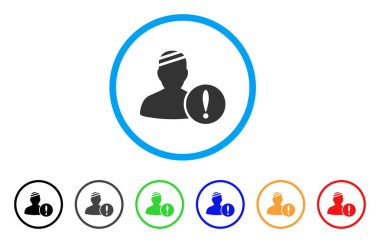 Sabırlı Problem yuvarlak simge