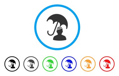 Hasta şemsiye koruma yuvarlak simge