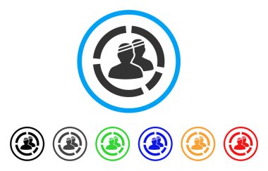 Hastalar yuvarlak simge diyagram