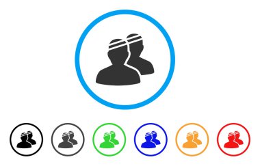 Hastalar simgesi yuvarlak