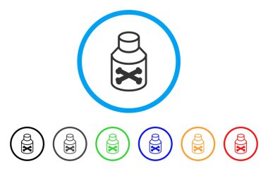 Zehir Phial yuvarlak simge