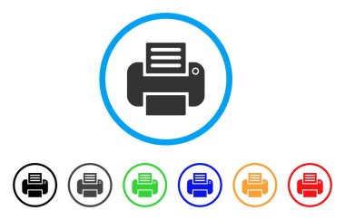 Yazıcı yuvarlak simgesi