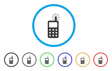 Radyo vericisi radyasyon yuvarlak simge