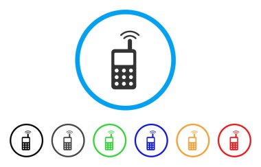 Radyo verici sinyal yuvarlak simge