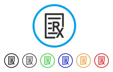 Alış irsaliyesi yuvarlak simge