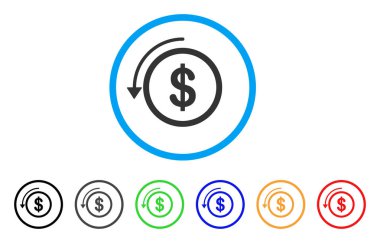 Geri ödeme yuvarlak simge