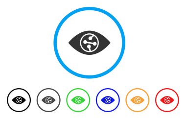 Akıllı Kontakt Lens yuvarlak simge