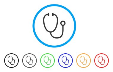 Stetoskop yuvarlak simge