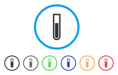 Test tüpü yuvarlak simge
