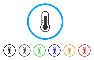 Termometre yuvarlak simge