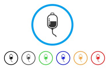 Tedavi damlalık yuvarlak simge