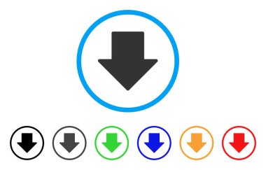 Yuvarlak simge aşağı ok