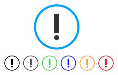 Ünlem işareti simgesi yuvarlak