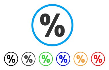 Yüzde yuvarlak simge