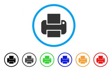 Yazıcı yuvarlak simgesi