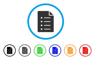 Liste sayfası simgesini yuvarlak