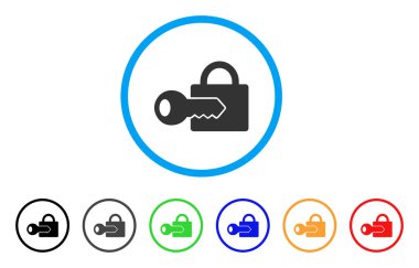 Kaydetme anahtar simgesi yuvarlak