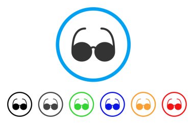 Güneş gözlük simgesi yuvarlanır.