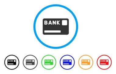 Banka kartı yuvarlak simge