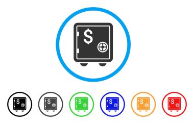 Bankacılık Güvenli yuvarlak simge