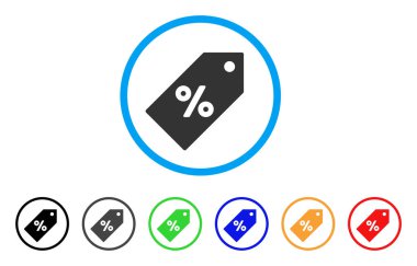 Yuvarlak bir ses etiketi simgesi indirim