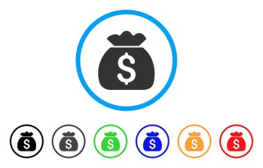 Para çantası yuvarlak simge